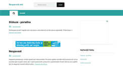 Desktop Screenshot of nespavost.net