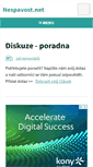 Mobile Screenshot of nespavost.net
