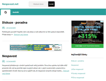 Tablet Screenshot of nespavost.net